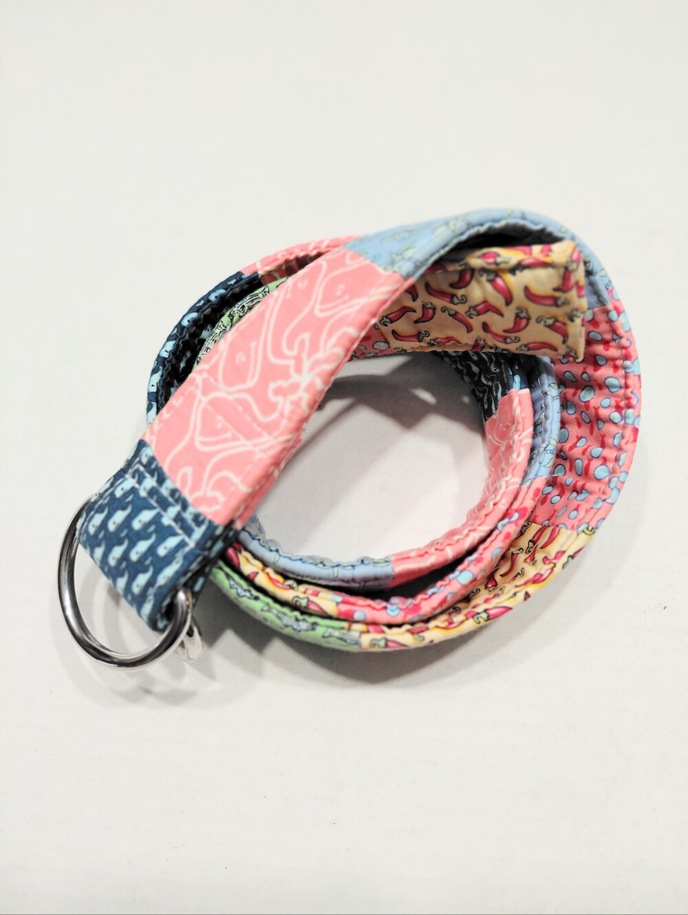 Vineyard Vines Patchwork Double Ring Cotton Belt